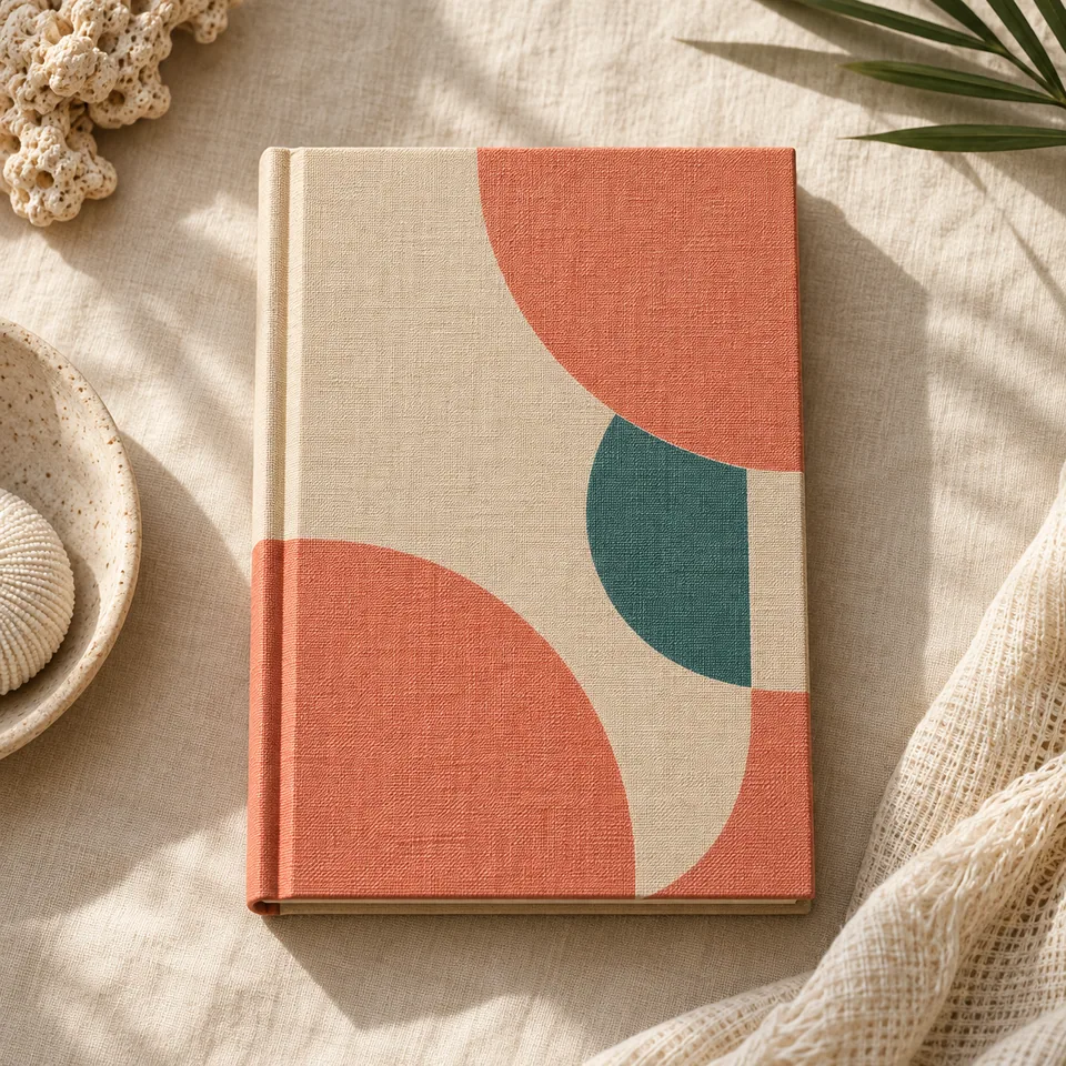 Coral Tide Daily Diary Study II in sand and coral. AI-generated concept visual; final product approval pending.